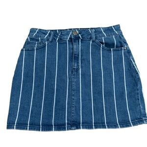 Altard State striped denim Jean Skirt Size Medium